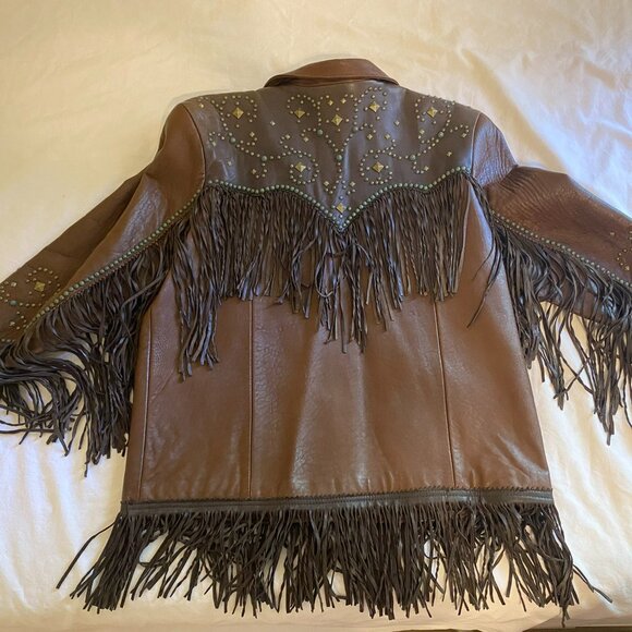 Double D Ranch Leather Fringe Jacket - Picture 9 of 9